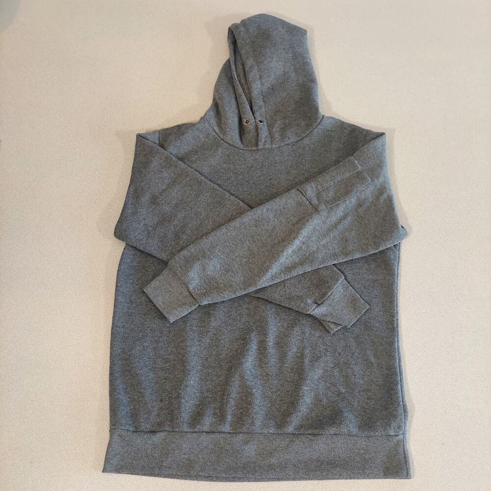 SIIMHWRSS Hoodie Mens Large Gray Sweatshirt Long Sleeve Pocket